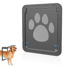Porta per Animali Domestici Nuova Cassaforte con Serratura Schermo Magnetico per Esterni Cani Gatti Finestra Cancello Casa Entra Liberamente Moda
