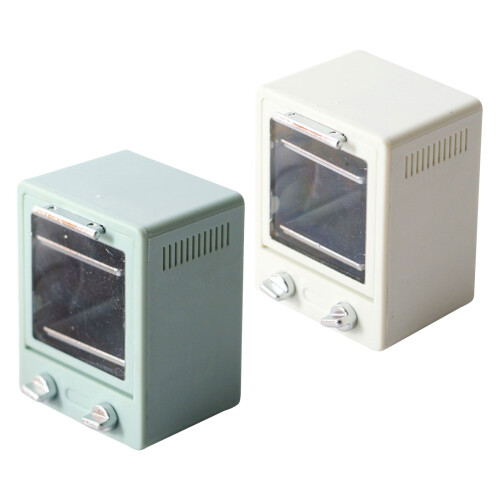 2Pcs Miniature Oven Model Plastic Toy Kitchenware for Dollhouse Decor