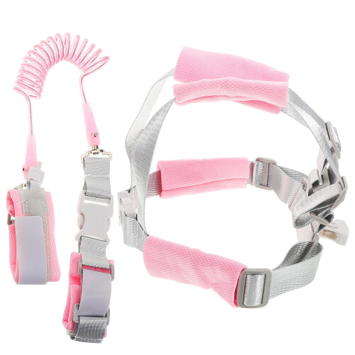 4Stk Sicherheitsleine Pink Mit Robustem Sicherheitsgeschirr
