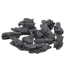 80Stk Holz Fake Steine Diorama Felsen Graue Landschaft Deko