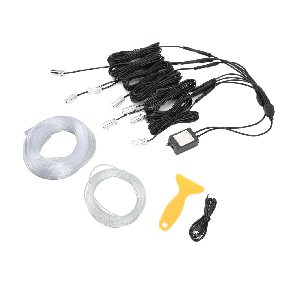 Interior Car Led Strips App Controlled Rgb Ambient Ing Kit With Music Sync Sound Active Effects And Fiber Optic Illumination For Cars Suvs Light 9028731880273