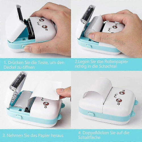 Mini-Drucker, Thermodrucker, Handy-Drucker, tragbarer Fotodrucker 2