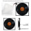 Conjunto de 4 Molduras para Discos de Vinil 12,5x12,5 Polegadas com Acabamento Brilhante - Perfeitas para Capas de LPs de Vinil 2