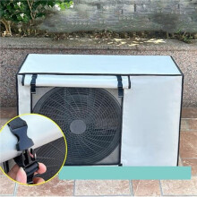 1 Pz Copertura per Condizionatore D'Aria Esterno Tessuto Oxford Copertura Solare Impermeabile con Fibbia Fissa Anti-Neve Anti-Polvere Esterno 80x55x30
