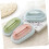 Bathroom Scrubber Brush with Sponge Eraser and PP Handle for MultiSurface Kitchen Cleaning 2
