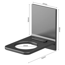 Soporte para Botellas de Gel de Ducha, Sin Perforaciones, Ajustable, Inoxidable, para Desinfectante de Manos, Champú, 1 Unidad