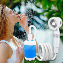 Outdoor Camping Shower Pump with Digital Display 5000mAh Rechargeable Electric Shower Pump