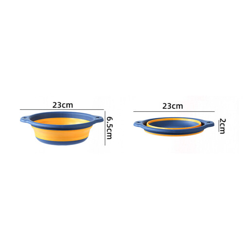 Foldable Plastic Dishpan Basin with Hook - Compact 10L Kitchen Sink for RV Camping 1