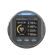 BAIWAY TR24 8-80V 50A Coulometer Waterproof Battery Capacity Indicator Professional Battery Tester Ammeter Voltmeter for Car