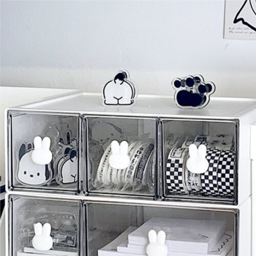 Handle Combination Drawer Box Stationery Organizer Desktop Student Multi-Compartment Drawer Pencil Cabinet