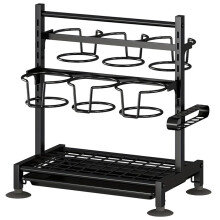 40oz Cup Holder Rack, Adjustable Kitchen Organizer. Fits Cabinets & Desks, Easy Carry Storage for Bottles & Cups.