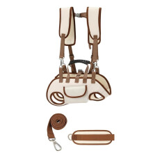 Dog Carrier Backpack for Small Pets, Breathable Detachable Travel Pet Bag with Adjustable Straps, Hands-Free