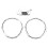 3Pcs Accent Rings Accessories Profile  Buttons Matte Chrome Plated for  One Elite Series 2 Game Controller C 1