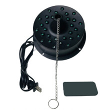 Discobalmotor met Licht, Instelbare Snelheid, RGB-Spinner met Afstandsbediening, 3 Vermogensstanden, Geschikt voor Discoballen van 10-40 cm,