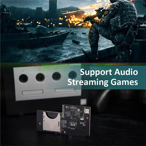 CUBEODE V1.2 CD-ROM Emulator, Plug and  GC Loader  Loader, Card Plastic Adapter, Comes with 4 Screws