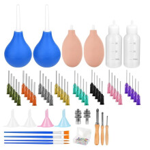 Keramiekgereedschapset, Keramische Glazuurspuitfles met Precisietip en Naalden in 8 Maten, Complete Set Benodigdheden voor Kleikunst