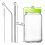Ποτήρια Mason Jar 650ml με καπάκια Πλήρη σετ Ποτήρια πόσης Ποτήρια νερού Εξωτε 3