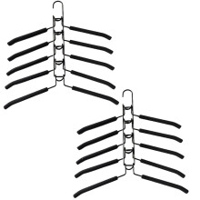 Heavy Duty Space-Saving Metal Hangers with Non-Slip Foam Pads - Multi-Layer Design for Coats, Sweaters, Suits,T-Shirts