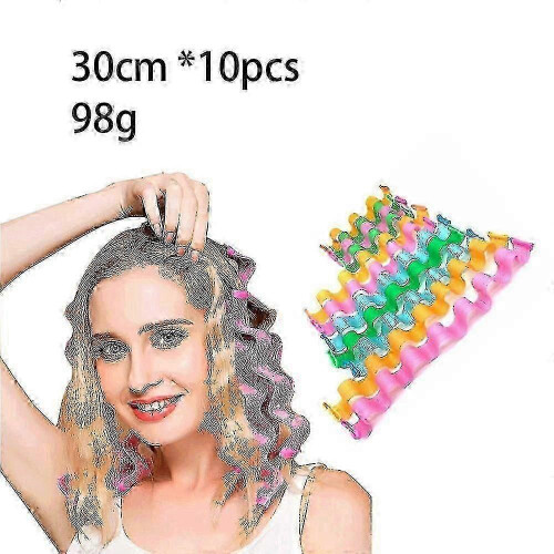 Conjunto de 10 modeladores de cachos sem calor, modeladores de cachos macios. 1