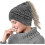 Dicke Strickmütze mit Stricklöchern, Frottee-Strickmütze, Wintermütze 2