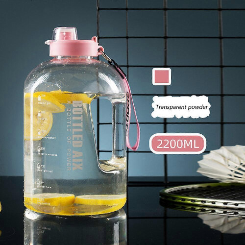 Wasserflasche mit Strohhalm, Wasserkrug, Motivationsflasche 2