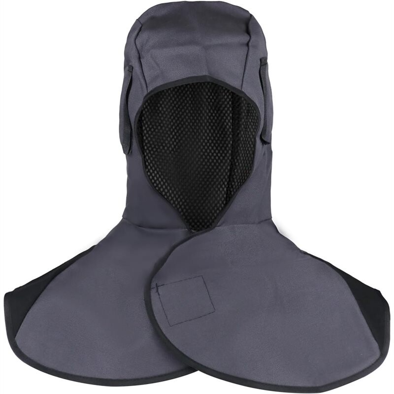 Welding Helmet with Neck-Shoulder Drape - Heat & Abrasion Welding Hood ...
