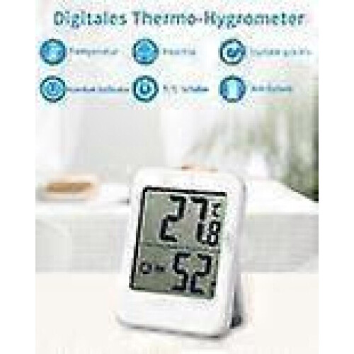 Hygrometer - Hygrometer - 3er-Pack - Digitales Hygrometer - Mini-Thermometer und 2