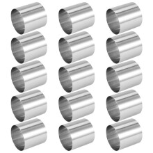 15-Teiliges Set Aus Edelstahl-Mousse-Ringen, Runden Ausstechformen für Kekse und Kuchen, Backformen für Torten, Fondant Usw.