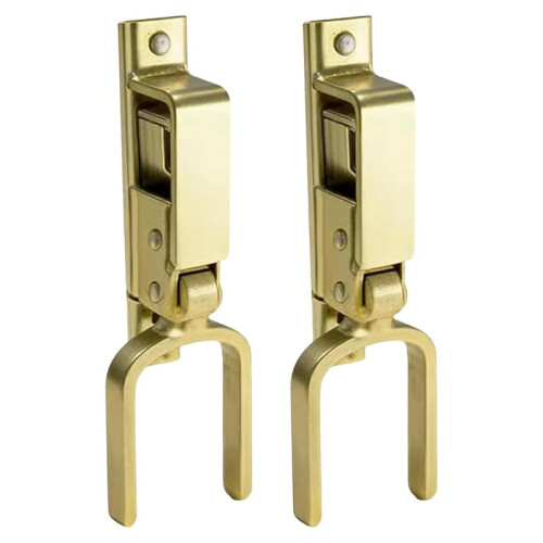 2pcs Heavy-Duty One-Hand Gate  for Farm, Ranch & Backyard Auto-Lock, Rust-Resistant Steel, Easy Install 1