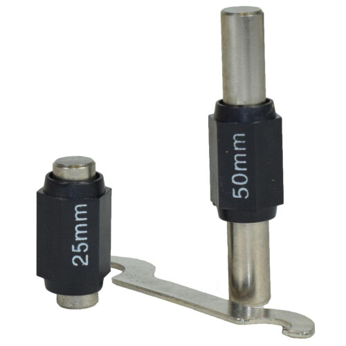 stk. mikrometer, utvendig justerbar metrisk mikrometer, karbidambolter 0–75 mm 2