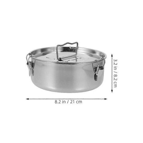 Flan Cooking Tool Rustfritt Stålform med Lokk til Matlaging 1
