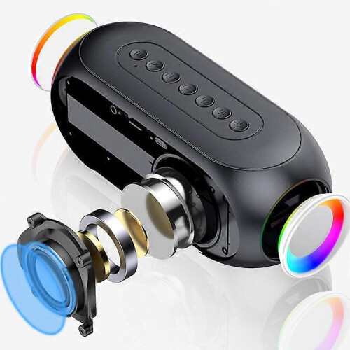 Multifunctionele draadloze Bluetooth-luidspreker met FM-radio en wekker. 1
