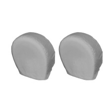 2 piezas de cubiertas para neumáticos de 24-26 pulgadas, a prueba de sol, plateado/negro