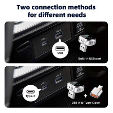 3in1 Wireless Carplay Adapter Airplay for IOS Carplay Android Auto 5.2+5Ghz WiFi Wired Carplay to Wireless