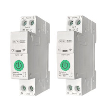 Tuya WiFi 63A Circuit Breaker Timer Overload Protect 1P+N APP Monitor Remote Control for Home Alexa