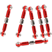 2 Set Adjustable Metal Linkage Pull Rod Front /Rear Servo Link for A949 A959 A969 A979 K929,Grey & Red