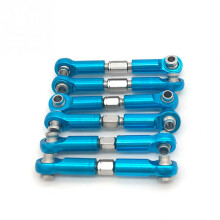 12Pcs Adjustable Metal Linkage Pull Rod Front /Rear Servo Link for ,6Pcs Grey & 6Pcs