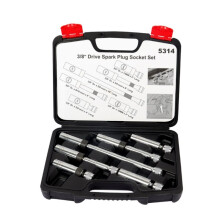 6 Piece Magnetic Swivel Socket Set, 3/8-Inch Drive, 9/16'', 5/8'', 14mm, 16mm, 6 & 12 Point