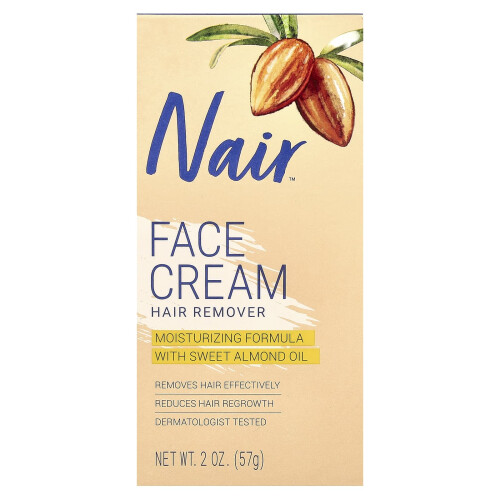 Creme de Remoção de Pelo da Nair, Para Lábios Superiores, Queixo e Face, 2 oz (57 g) 1