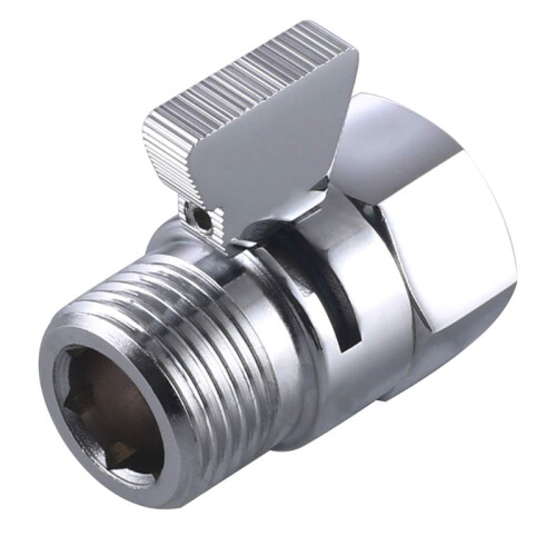 Shower Flow Control Angle Valve,Brass Handheld Direct Valve Valve, Water Volume Adjust Device,Water Pressure Regulator