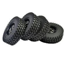 4pcs 1.9" Plastic Wheel Rubber Tyres 98mm for Axial SCX10 for CC01 RC4WD D90 1/10 RC Crawler Car DIY Accessory