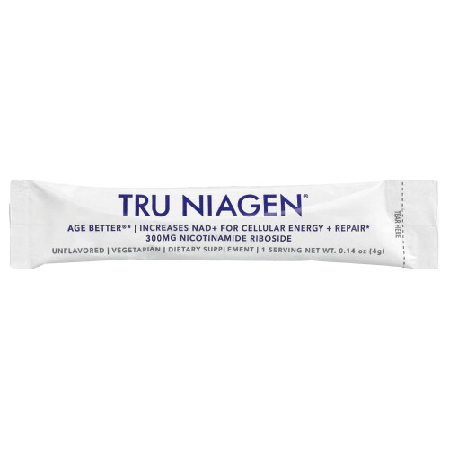 Tru Niagen, NAD+, Νικωτιναμίδιο Ριβόζιδιο, Ασήπιος, 30 Στιβάκια Πακέτα, 0.14 oz (4 g) Κάθε 2