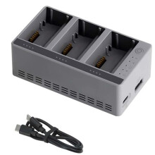 3-Way Battery Charger for   5/4/3 Pro, Fast Charging Hub, Intelligent Battery Charging,Portable Drone Accessories
