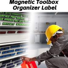 23 Pcs Magnetic Toolbox Drawer Tags Bold Easy-to-Read 3D Magnetic Tool Box Organizer Labels ToolboxWidget Stickers B