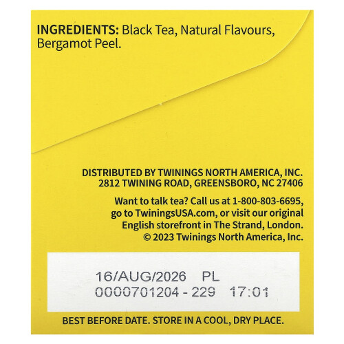 Twinings Twinings, Schwarztee, Earl Grey, Extra Strong, 20 Teebeutel, 1,41 oz (40 g) 1