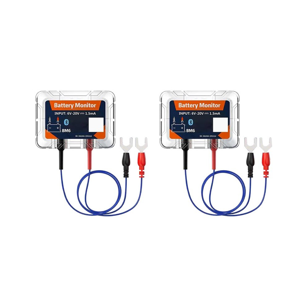 4.0 Car Battery Monitor 12V Battery Tester Charging Cranking Test Battery Analyzer App For Android Ios 2Pc 4712443574319