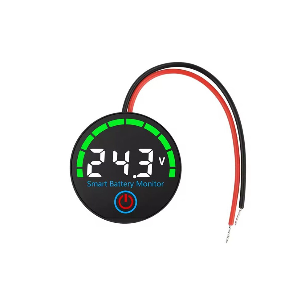 Led Battery Level Indicator Digital Voltmeter 12V/24V/36V/48V Voltage Charge Tester Lithium Battery Capacity Board White 4711359380359