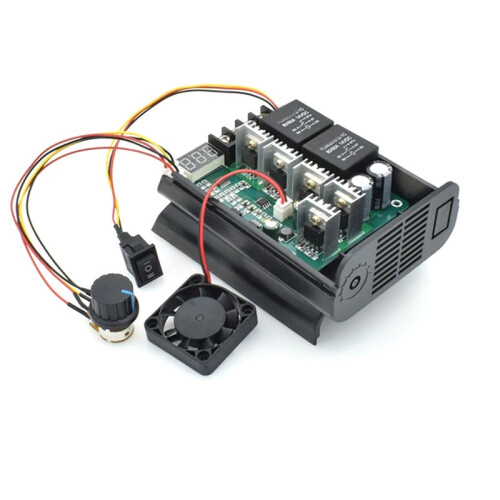 PWM  Motor Speed Controller 10V-55V CW CCW Reversible Digital Display Adjustable Speed Control Drive Module for Motor
