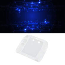 2DS Soft Silicone Skin Case with Top & Bottom Screen Protectors White Durable