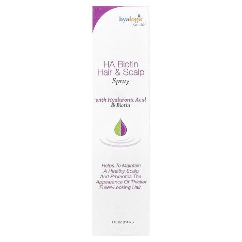 Hyalogic, Spray per Capelli e Scalp con HA e Biotina, 4 fl oz (118 ml) 1